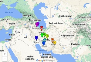 <strong>Lire la suite</strong><br>Voyage en Iran sur la carte Voyage en Iran sur la carte