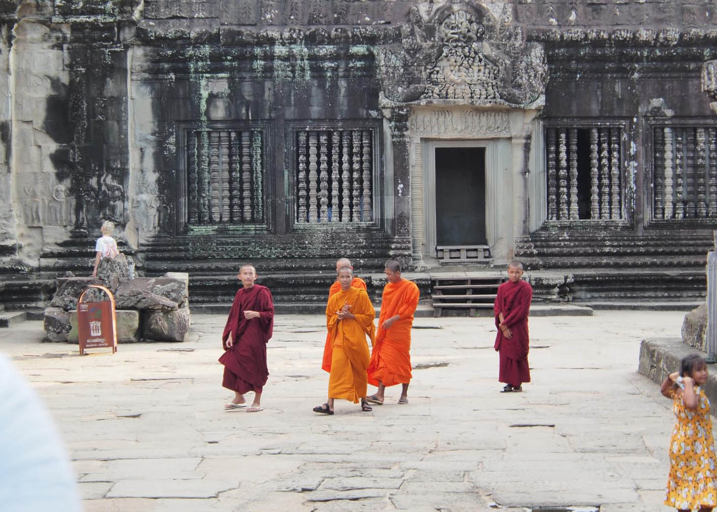 Moine du Cambodge a Angkor