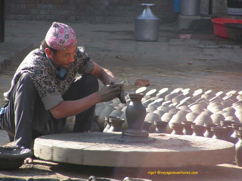 Potier à Bhaktapur