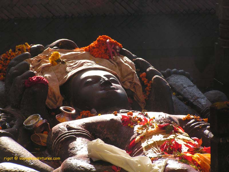 Bodanilkhanta: culte à Vishnou