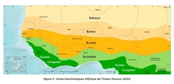 Les régions ethno-climatique de l'Afrique de l'Ouest